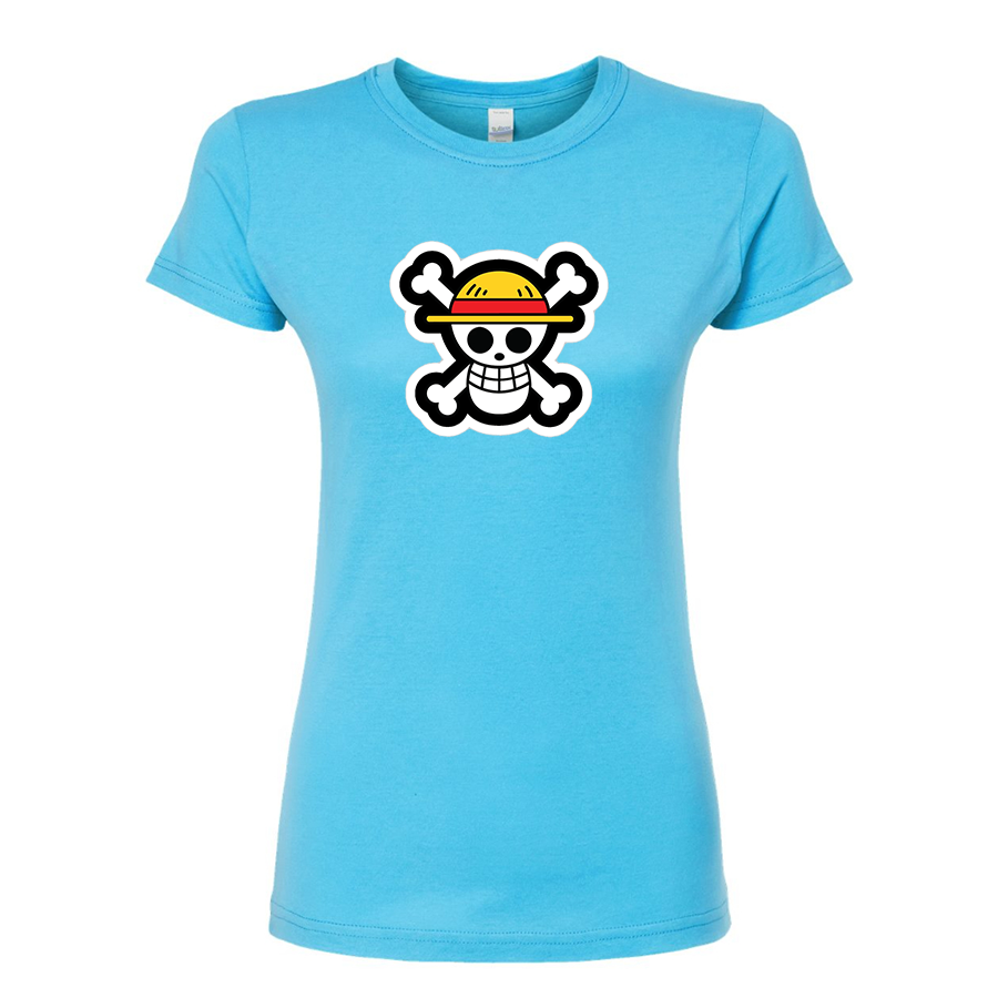 Women’s Straw Hat  Yogurt  Round Neck T-Shirt